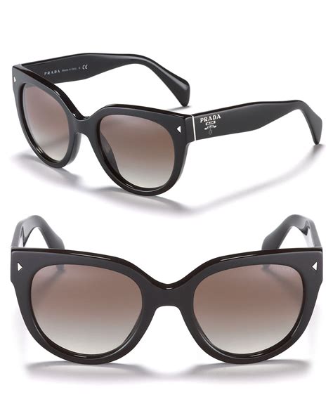 prada heritage sunglasses black|prada shield round sunglasses.